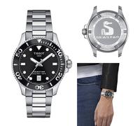 Orologio Tissot Seastar 1000 36 bianco mm solo tempo uomo acciaio T120.210.11.011.00