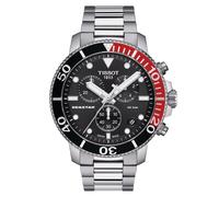 Tissot Seastar 1000 Chronograph Men's Watch - Black Dial, Stainless Steel Bracelet