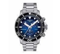 Tissot Seastar 1000 Chronograph T120.417.11.041.01 Men's 45.5mm Quartz Watch - Gradient Blue Dial, Stainless Steel Bracelet, 300m Water Resistance