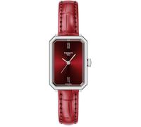 Tissot SRV Orologio al quarzo svizzero da donna, cassa in acciaio inox, quadrante rosso, T1601101642300