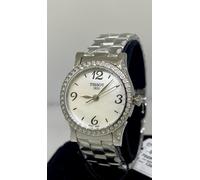 Tissot Stylis-T Quadrante Mop Diamante Lunetta Acciaio Inox Orologio da Donna