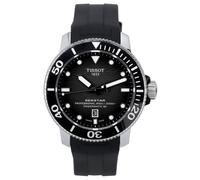 Tissot - Orologio da uomo Seastar 2000, professionale, in acciaio inox, con cinturino in gomma, nero, 22 (modello: T1206071744100)