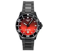 Tissot Seastar 1000 T1204103342100 Orologio da uomo al quarzo 40 mm con quadrante rosso-nero, Rosso, 20 mm