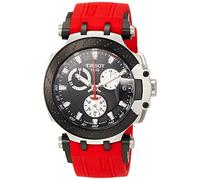 Tissot T-Race T1154172705100 - Orologio da uomo con cronografo al quarzo, in acciaio inox, colore rosso, movimento al quarzo, Rosso, misura unica, Movimento al quarzo