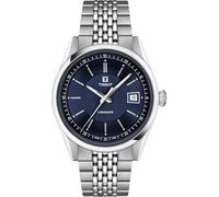 Tissot Visodate 39 mm, orologio automatico svizzero per uomo e donna, cassa in acciaio inox, quadrante blu, T1574071104100