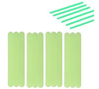 Tissting 12 Strip Adesivi Fluorescenti, 20 x 2 cm Nastro Adesivo Fluorescente al Buio, Nastro Fluorescente Adesivo, Nastro Fluorescenti Luminous Tape Glow per Scale Cartello di Uscita Gradini