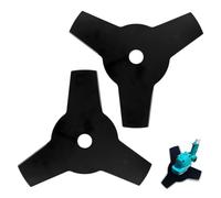 Tissting 2 Pezzi Lama per Decespugliatore, Lama a 3 Denti, Disco Universale a 3 Punte per Decespugliatore, 22,9 cm, in Acciaio al Manganese, Lame per Tosaerba Erbacce e Prati