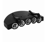 Tissting 5 luci a tappo a LED, lampada leggera con cappello da cappello leggero con cappellone per cappellini a testa luminosa per pesca in campeggio