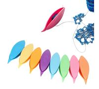 Tissting 9 Pezzi Navette per Chiacchierino in Plastica Strumento Artigianale Aghi per Perline Accessori per Uncinetto Filati per Tessitura Strumenti per Cucire Lavori