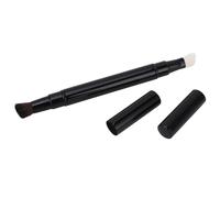 Tissting a doppia pennello per ombretto, pennello per trucco retrattile portatile a doppio terzino per il trucco per occhiali per le labbro per la pennellata Applicatore utensile