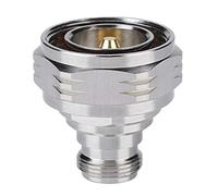 Tissting Adattatore RF 7/16 DIN Maschio a N Femmina Connettore Diretto, Corpo in Ottone per Cavi RG8 RG213 Sistemi di Telecomunicazione L29-7/16 DIN Plug