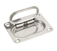 Tissting Anello di Sollevamento in Acciaio Inossidabile 304, 76x57 mm/2.99x2.24 pollici - Per Portelli, Armadietti e Mobili, Design Anti Rumore e Superficie Lucida