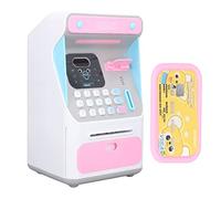 Tissting Bancomat Salvadanaio per Bambini Salvadanaio Grande capacità Password Sicuro Riconoscimento Facciale Macchina Salvadanaio Banche Monete per Bambini Ragazzi Ragazze Miglior Regalo