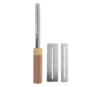 Tissting Bass Guitar Fret Tool, Fret Crowning Dressing File Solid Wood Handle 4 Slot Fret Repair Tool for Guitar for Guitar Bass Mandolin Repair