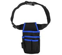 Tissting Borsa Porta Attrezzi 14 x 25 cm 600D Oxford 6 Tasche Blu Marsupio Portautensili con Cintura Regolabile in Nylon, Elettricista Tasca Portautensili per Tecnici, Carpentieri, Costruttori