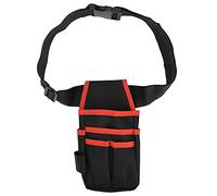 Tissting Borsa Porta Attrezzi 14 x 25 cm 600D Oxford 6 Tasche Rosso Marsupio Portautensili con Cintura Regolabile in Nylon, Elettricista Tasca Portautensili per Tecnici, Carpentieri, Costruttori