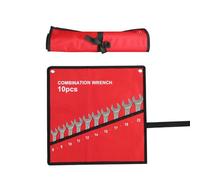 Tissting Borsa Porta Attrezzi per Chiavi 5 Dimensioni 27,3x27 cm/10,75x10,63 pollici - Organizzatore Portatile per Strumenti con Tasche Etichettate, Ideale per Chiavi Inglesi e Utensili Manuali