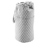 Tissting Borsa portaoggetti per maglieria, grande capacità per filati e attrezzi, organizer portatile per filati con coulisse e chiusura a zip per ferri da maglia all'uncinetto, (Round L size)