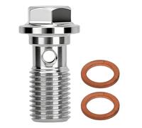 Tissting Bullone Banjo M11 X 1.25 23mm - Adattatore Raccordo Linea Freno Turbo Con Rondelle In Rame, Ideale Per Sistemi Di Controllo Flusso E Connessioni