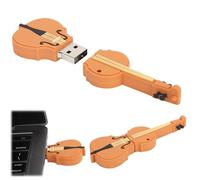 Tissting Chiavetta USB Violino, Elegante Memory Stick a Forma di Violino 128GB, Plastica Durevole, per Laptop e Personal Computer, Compatibile con Tutti i Sistemi, per Trasferire Musica, Foto e Film