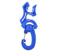 Tissting Clip Porta Aria Subacqueo Doppio per BCD con Ganci e Fermo, Fermaregli Attacchi, Ottieni Accessori Pinze, Design A Scatto, Per Tenere Stabili Tubi di Attrezzature Immersio (Blu)