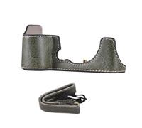 Tissting Custodia Semi Rigida per Fuji XS10 - Custodia Protettiva in Pelle PU con Design Ergonomico e Cinturino, Adatta per Fotocamera Fuji XS10, Accessori Fotografici (Verde)