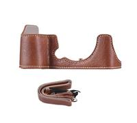 Tissting Custodia Semi Rigida per Fuji XS10 - Custodia Protettiva in Pelle PU con Design Ergonomico e Cinturino, Adatta per Fotocamera Fuji XS10, Accessori Fotografici (Marrone)