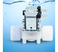 Tissting Elettrovalvola Elettromagnetica, Valvola Solenoide in Plastica DN20 Controllo Flusso Aria Acqua 12V 300MA per Irrigazione Giardino Circuiti Idraulici