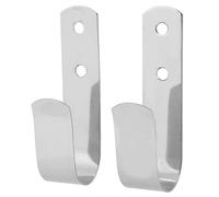 Tissting Ganci J Inossidabile 304-2 Pezzi, Gancio A Parete per Barche Yacht, Supporto per Attrezzatura, Ideale per Bagno Cucina Ufficio (3.8x7.6 cm / 1.5x3 Pollici)