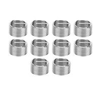 Tissting Inserimento Filo Filettato Bussola Avvitamento, Kit Riparazione Filettatura Sleeve Protettore Dado Ribattuto M18x1.5x1D Acciaio Inox 304 Strumento Conversione per Aviazion