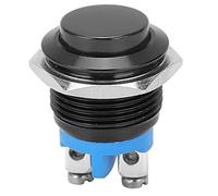 Tissting Interruttore a Pulsante, Interruttore Momentaneo Impermeabile in Acciaio Inossidabile 16mm con Ripristino Automatico Normalmente Aperto per Auto Camion Barca