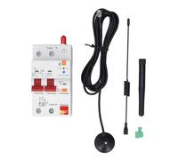 Tissting Interruttore automatico intelligente 2P 63A Telecomando WiFi con timer - Cavo 2 poli 125A 35mm² Cavo 35,5x75mm Installazione su guida per il monitoraggio degli