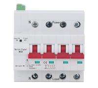 Tissting Interruttore Automatico Miniatura 4P 400V 50/60Hz 6kA 125A - Interruttore Scatolato per Protezione Circuiti, Commerciale e Industriale, Installazione su Guida DIN 35mm (100A)
