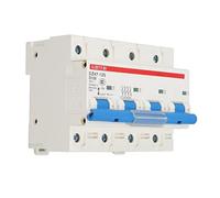 Tissting Interruttore Magnetotermico DC, Interruttore Automatico 4 Poli 100A 400V con Protezione Sovraccarico Montaggio Din per Impianti Solari Barche Camper