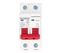 Tissting Interruttore Magnetotermico Miniatura, Interruttore Automatico DC 2P 1000V con Sistema Estinguente ad Arco DZ47-63Z per Impianti Fotovoltaici e Illuminazione Residenziale