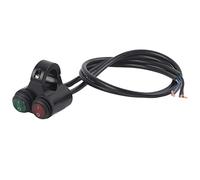 Tissting Interruttore Universale Moto, Interruttore ON/off in Lega di Alluminio per Manubrio 22mm con Pulsante Doppio per Fari, Freno, Fendinebbia e Clacson per Motociclette