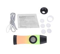 Tissting Kazoo Flauto Con Tromba Rimovibile Per Principianti - Strumento Musicale Portatile Con 5 Membrane Incluse Per Bambini E Adulti Facile Da Imparare E Pulire (Arancione e Verde)