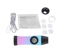 Tissting Kazoo Flauto Con Tromba Rimovibile Per Principianti - Strumento Musicale Portatile Con 5 Membrane Incluse Per Bambini E Adulti Facile Da Imparare E Pulire (Blu e viola)