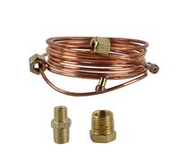 Tissting Kit Tubo Rame per Manometro Olio Meccanico, 1/8 Pollici 72 Pollici con Accessori per Automobili Camion Attrezzature Agricole Marine
