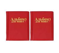 Tissting Libro Raccolta Monete 2Pezzi 250 Tasche Trasparente Impermeabile - Per Collezionisti, Album Doppia Faccia per Mostrare e Conservare Penny e Valute, Ideale per Regalo