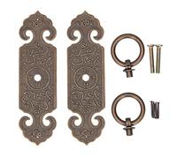 Tissting Maniglie per Mobili Vintage, Maniglie Antiche in Ottone con Bordi Lisci per Armadi, Cassetti e Librerie, Set di Maniglie per Restauro Ottone Lavorato a Mano per Casa e Guardaroba