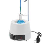 Tissting Mantello Riscaldante Elettrico Agitatore Magnetico da 250 ml Agitatore Magnetico Temperatura Regolabile Manicotto Riscaldante Attrezzatura da Laboratorio Universitario(bianca)