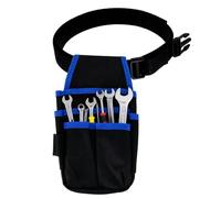 Tissting Marsupio Porta Attrezzi 600D Oxford Blu-Cintura Regolabile Nylon per Elettricisti Tecnici Carpentieri Costruttori,Ideale per Lavoro Escursioni Arrampicate,Dimensioni 25x13 cm/9.8x5.1 pollici