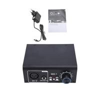 Tissting Microfono Preamplificatore 1 Canale XLR con Phantom Power - Per Chitarra, Voce, Registrazione, Studio, Home Studio, Karaoke, Podcast, Streaming, Live, Basso