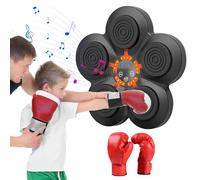 Tissting Music Boxing Machine Autoadesiva a Parete Smart Bluetooth Macchina di Pugilato con Guanto Adulto, USB Carica Elettrico Beat Punch per la Casa