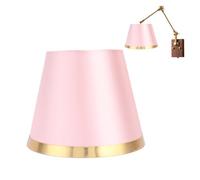 Tissting Paralume Lampada, E27 Paralume in Tessuto, Paralume Semplice in Stile Europeo Resistente all'Usura Copertura della Lampada per la Decorazione della Casa per Lampada da Tavolo(Rosa)