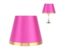 Tissting Paralume Lampada, E27 Paralume in Tessuto, Paralume Semplice in Stile Europeo Resistente all'Usura Copertura della Lampada per la Decorazione della Casa per Lampada da Tavolo(Rosa Rossa)