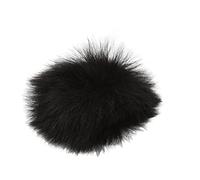 Tissting ParaVento Microfono Lavalier In Pelliccia Artificiale 0.5cm/0.2in - Elimina Rumori E Per Registrazioni Audio Chiare, Ideale Per Vlogger (Nera)