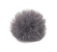 Tissting ParaVento Microfono Lavalier In Pelliccia Artificiale 0.5cm/0.2in - Elimina Rumori E Per Registrazioni Audio Chiare, Ideale Per Vlogger (Grigio)