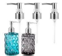 Tissting Pompa Dispenser Universale, Elegante Testa Pompa Dorata ABS per Liquido Lotion, 3 Pezzi, Testa Sostituzione Spinta per Bottiglie Shampoo Balsamo, Cucina Bagno